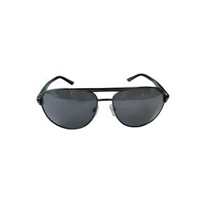 Pugs Aviator Sunglasses Black Metal Frame Gray Lenses Unisex Classic Pilot Style